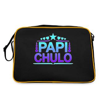 Papi Chulo - Latino Style Design - Sac Retro - noir/or - Dos