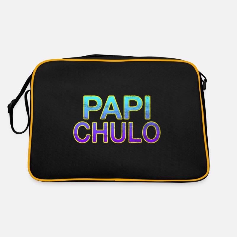 Papi Chulo - Stylischer Schriftzug Retro Tasche