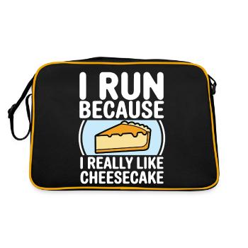 Je cours parce que j’aime beaucoup Cheesecake Joggin - Sac Retro - noir/or - Dos