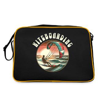 Kitesurf Kitesurfer Kiteboard - Sac Retro - noir/or - Dos