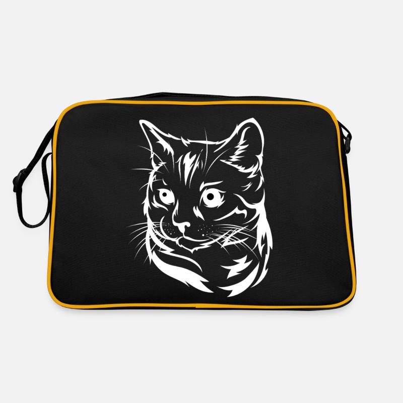 Hypnotic Cat – Funny Cartoon Cat Design Retro Bag