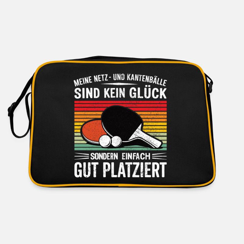 Meine Netz- und Kantenbälle sind kein Glück Retro Tasche