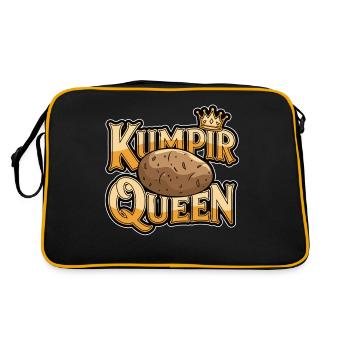 Turkish Kumpir King Funny Eat and Cooking Potatoe - Retro Bag - black/gold - Back