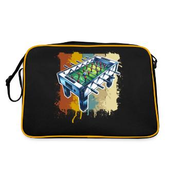 Foosball table table football - Retro Bag - black/gold - Back