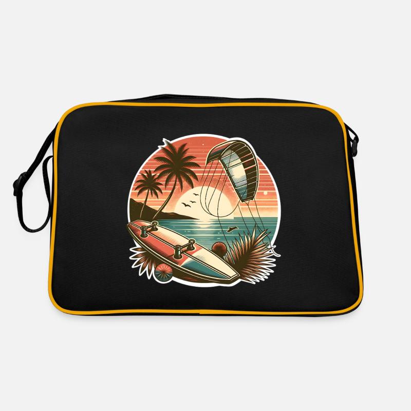 Kitesurf Kitesurfer Kiteboard Sac Retro