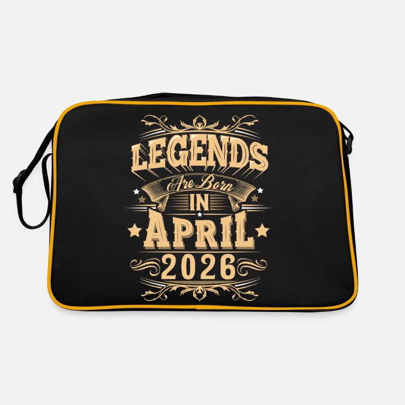 Légende de l’anniversaire d’avril 2026 Sac Retro