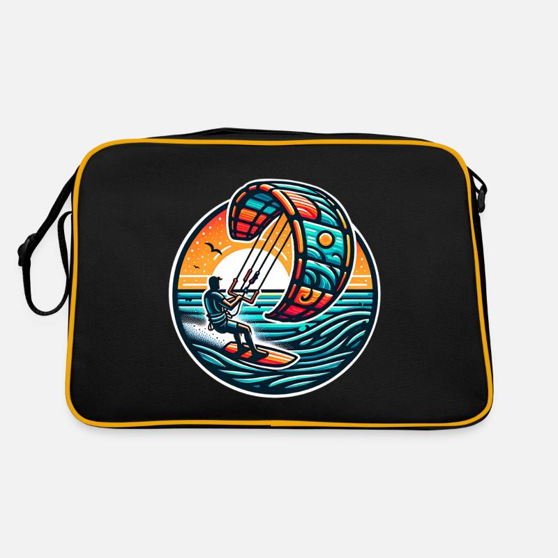 Kitesurf Kitesurfer Kiteboard Sac Retro