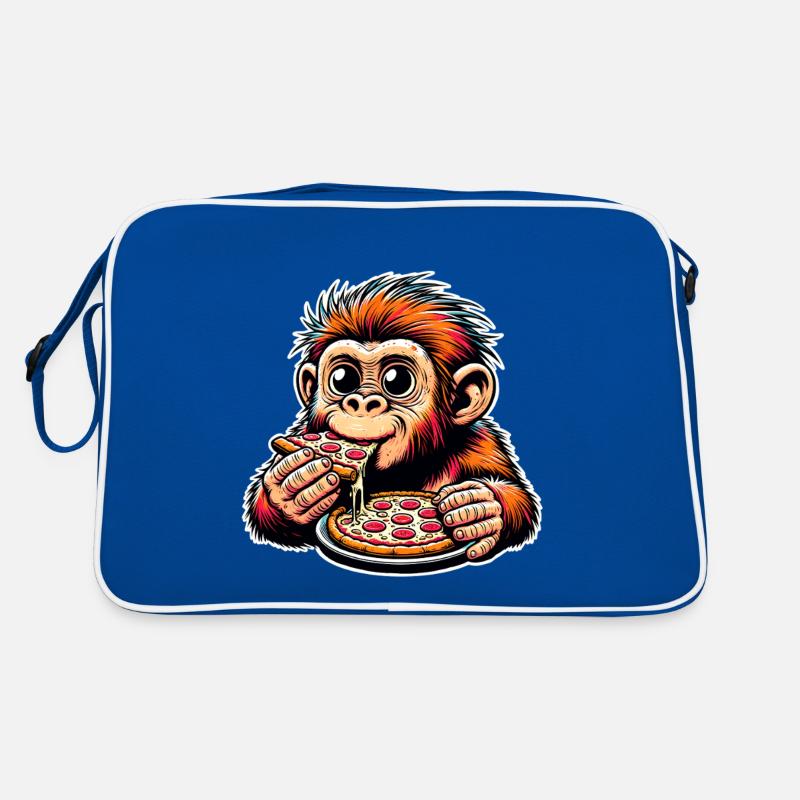 Neanderthal pizza Retro Bag