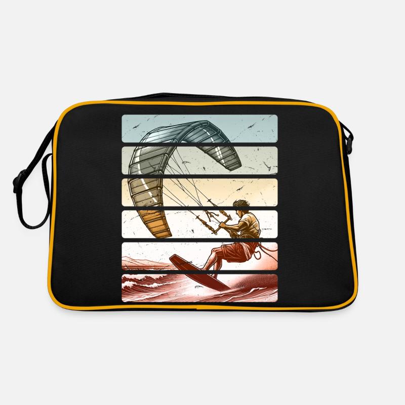 Kitesurf Kitesurfer Kiteboard Sac Retro