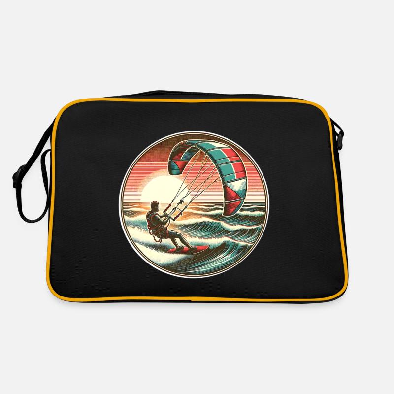 Kitesurf Kitesurfer Kiteboard Sac Retro