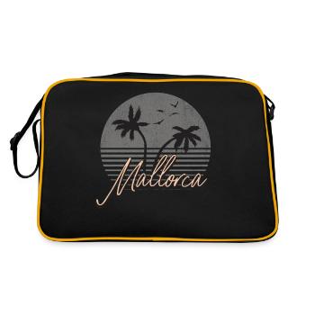 Mallorca - Retro Tasche - Schwarz/Gold - Hinten