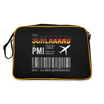 Mallorca Boarding Pass Trip - Retro Bag - black/gold - Back