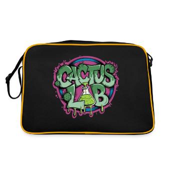 La chimie de laboratoire des cactus libère la créativité - Sac Retro - noir/or - Dos