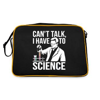 Technicien de laboratoire scientifique dans la vie quotidienne - Sac Retro - noir/or - Dos