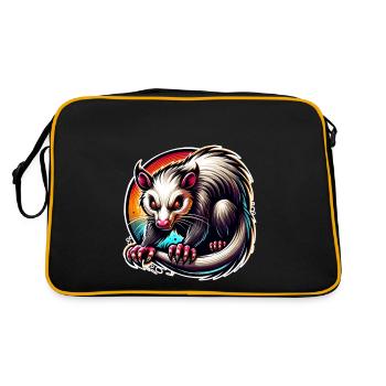 opossum - Retro Bag - black/gold - Back