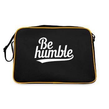 Soyez humble et faites preuve de gentillesse et - Sac Retro - noir/or - Dos