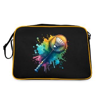 Badminton - Sac Retro - noir/or - Dos