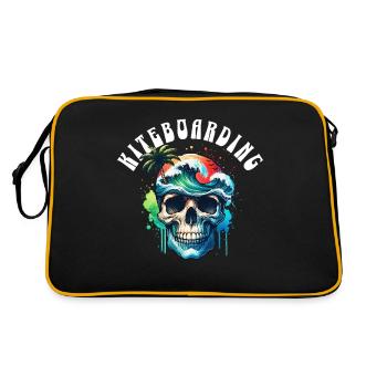 Kitesurf Kitesurfer Kiteboard - Sac Retro - noir/or - Dos