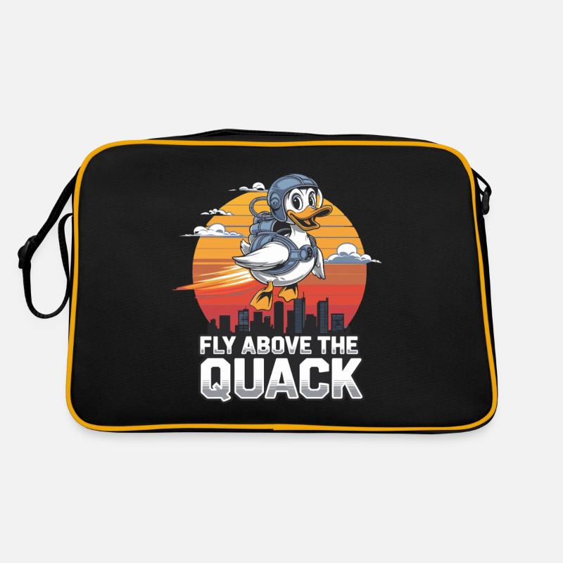Volez au-dessus du charlatan avec Flying Duck pour Sac Retro