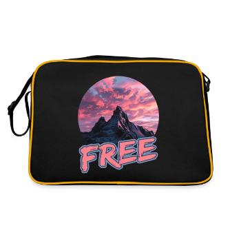 Randonnées aventureuses en montagne pour - Sac Retro - noir/or - Dos
