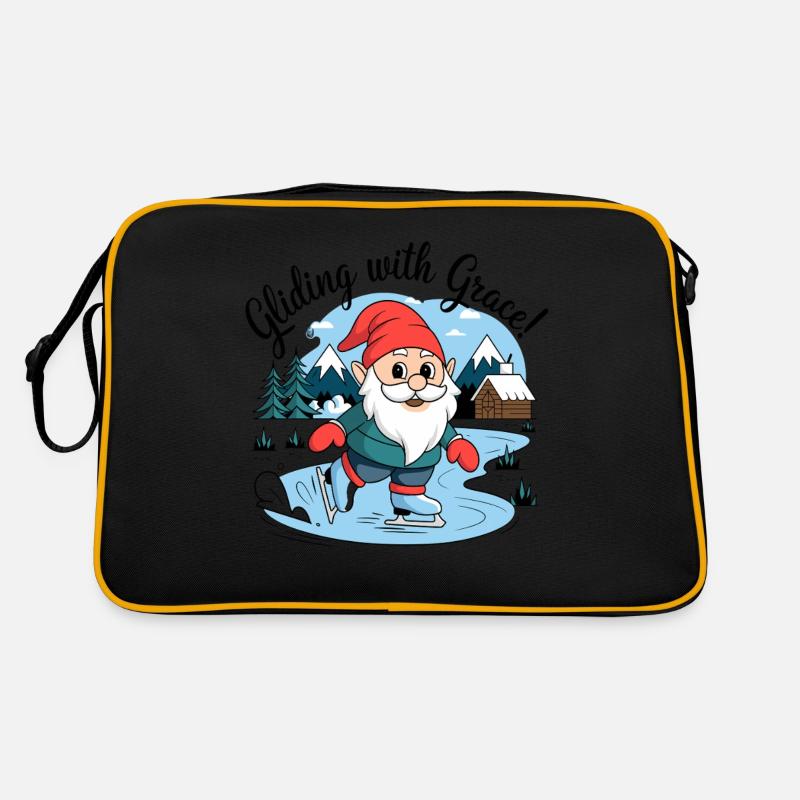 Gliding With Grace ISkating Dwarf Art Retro Tasche