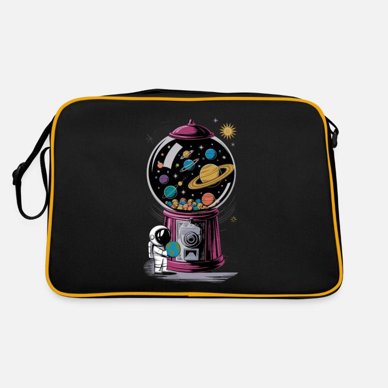 Chewing Gum Machine Astronaut Planet Universe Retro Bag