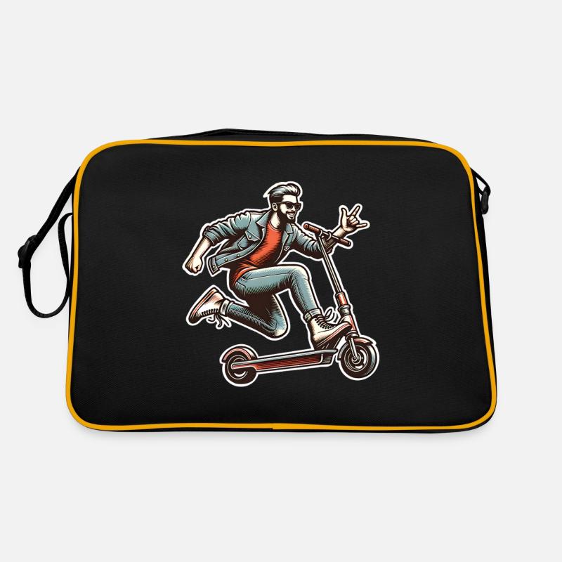 Tretroller E-Scooter E-Roller Retro Tasche