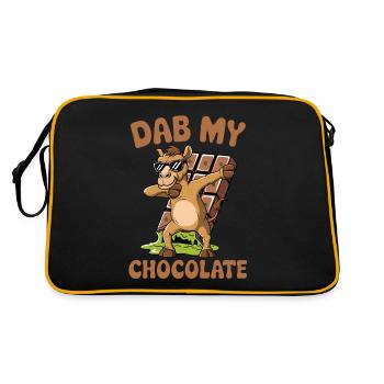 Dubai Dab my Chocolate - Retro Bag - black/gold - Back