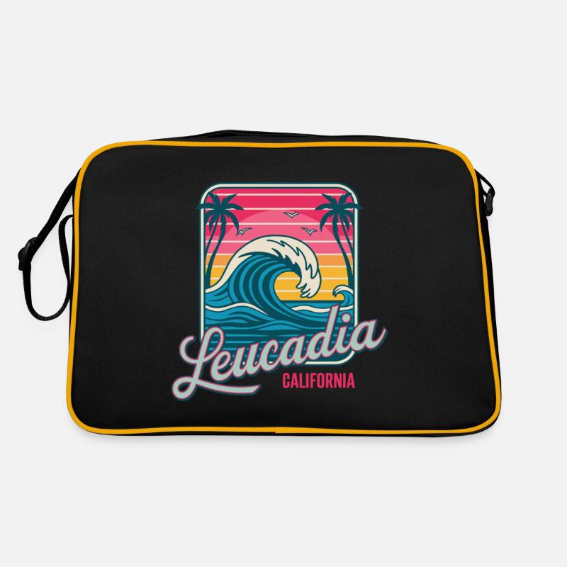 Plage de Leucadia California Palms Sac Retro