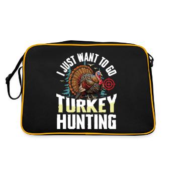 Aventure de chasse à la dinde : Je veux juste chasser la dinde - Sac Retro - noir/or - Dos