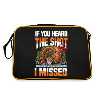 Aventure de chasse à la dinde : Je veux juste chasser la dinde - Sac Retro - noir/or - Dos