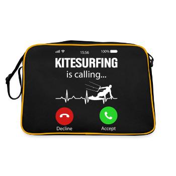 Kitesurfeur Kiteboard Kitesurf Kitesurf - Sac Retro - noir/or - Dos