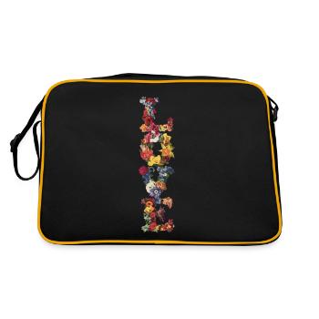 Amour Fleurs Magnifique proximité avec la nature et - Sac Retro - noir/or - Dos