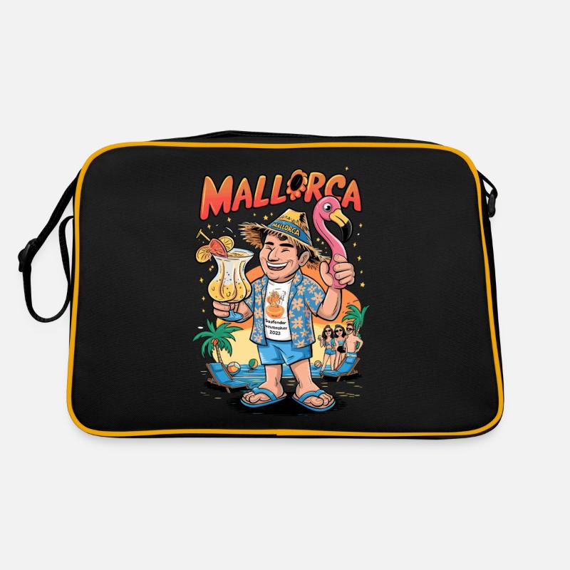 Mallorca Summer Vacation 2023: Drinking Sun Dancer Retro Bag