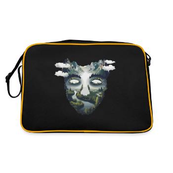Randonnée pédestre : Face nature avec panorama montagneux - Sac Retro - noir/or - Dos