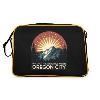 Découvrez la nature sauvage d’Oregon City - Sac Retro - noir/or - Dos