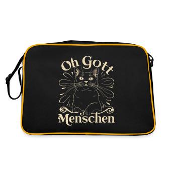 Oh mon Dieu, les gens disent que pour - Sac Retro - noir/or - Dos