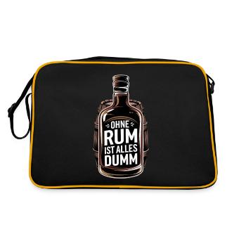 Sans rhum tout est stupide - Parfait pour le rhum - Sac Retro - noir/or - Dos