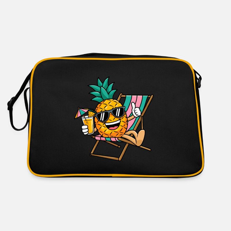 Ananas Sommer Retro Tasche