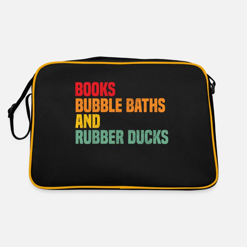 Books Bubble Baths and Rubber Ducks Retro Bag