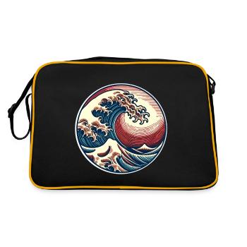 Wave - Retro Bag - black/gold - Back