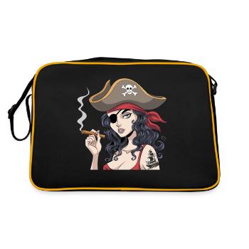 Pirate costumes for women in Buccaneer style - Retro Bag - black/gold - Back
