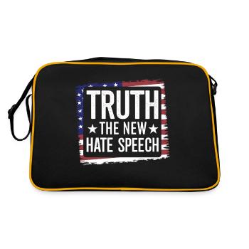 La vérité, le nouveau discours de haine contre la politique - Sac Retro - noir/or - Dos