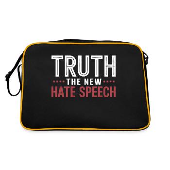 La vérité, le nouveau discours de haine contre la DEI Politique - Sac Retro - noir/or - Dos