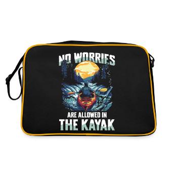 No worries allowed in the kayak: discover the - Retro Bag - black/gold - Back