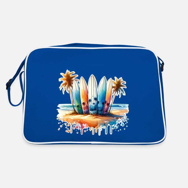Surfing Surfers Retro Bag
