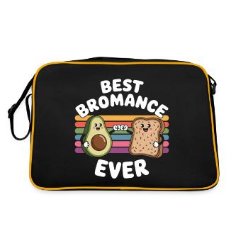 Meilleur Bromance de tous les temps Avocado Toast Humour - Sac Retro - noir/or - Dos