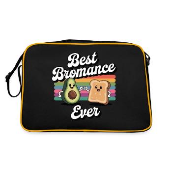 Meilleur Bromance de tous les temps Avocado Toast Humour - Sac Retro - noir/or - Dos