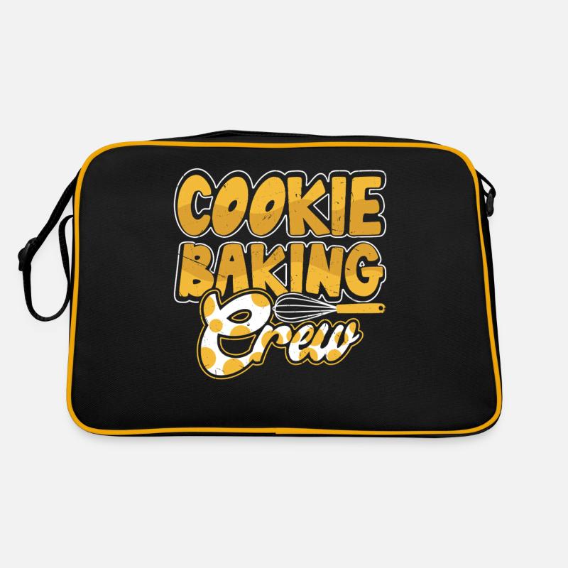 Backen - Retro Tasche - Schwarz/Gold