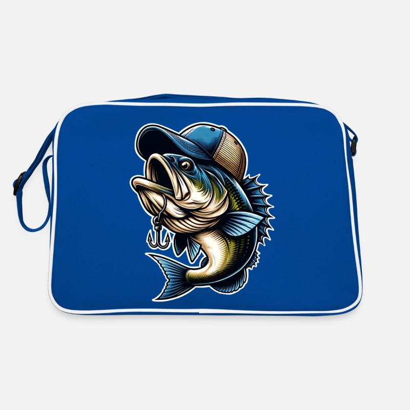 Poisson de pêche avec hameçon à capuchon Sac Retro